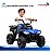 Mini Carro Elétrico Infantil Utv 6v Azul Com Luz Som Frente E Ré Bateria Recarregável Certificado Inmetro - Imagem 7