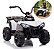 Mini Carro Elétrico Infantil Utv 6v Branco Com Luz Som Frente E Ré Bateria Recarregável Certificado Inmetro - Imagem 1