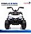 Mini Carro Elétrico Infantil Utv 6v Branco Com Luz Som Frente E Ré Bateria Recarregável Certificado Inmetro - Imagem 4