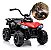 Mini Carro Elétrico Infantil Utv 6v Vermelho Com Luz Som Frente E Ré Bateria Recarregável Certificado Inmetro - Imagem 1