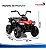 Mini Carro Elétrico Infantil Utv 6v Vermelho Com Luz Som Frente E Ré Bateria Recarregável Certificado Inmetro - Imagem 2