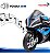 Mini Moto Elétrica Infantil Bmw Hp4 12v Azul Licenciada Bateria Recarregável Luz Som Até 6km/h Suporta 30kg - Imagem 7