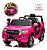 Carro Elétrico Infantil Toyota Land Cruiser 12v Rosa Licenciado Controle Remoto Luz Som Bateria Recarregável - Imagem 1