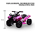Quadriciclo Elétrico Infantil Rosa Bel 6V com MP3 USB Farol Buzina Luzes Música Aceleração no Guidão - Imagem 4