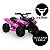 Quadriciclo Elétrico Infantil Rosa Bel 6V com MP3 USB Farol Buzina Luzes Música Aceleração no Guidão - Imagem 7
