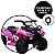 Quadriciclo Elétrico Infantil Rosa Bel 6V com MP3 USB Farol Buzina Luzes Música Aceleração no Guidão - Imagem 3