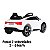 Carrinho Elétrico Audi E-tron Gt Conversivel 6v Infantil Branco Toca MP3 Luz/Som Controle no Pedal e Remoto Suporta 25kg - Imagem 7
