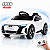Carrinho Elétrico Audi E-tron Gt Conversivel 6v Infantil Branco Toca MP3 Luz/Som Controle no Pedal e Remoto Suporta 25kg - Imagem 1