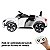 Carrinho Elétrico Audi E-tron Gt Conversivel 6v Infantil Branco Toca MP3 Luz/Som Controle no Pedal e Remoto Suporta 25kg - Imagem 3