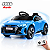 Carrinho Elétrico Audi E-tron Gt Conversivel 6v Infantil Azul Toca MP3 Luz/Som Controle no Pedal e Remoto Suporta 25kg - Imagem 1