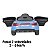 Carrinho Elétrico Audi E-tron Gt Conversivel 6v Infantil Azul Toca MP3 Luz/Som Controle no Pedal e Remoto Suporta 25kg - Imagem 5