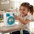 Mini Máquina De Lavar Roupa Elétrica Infantil Brinquedo Com Luz Vibração Porta Abre Compartimento E Cabides - Imagem 2