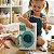 Mini Máquina De Lavar Roupa Elétrica Infantil Brinquedo Com Luz Vibração Porta Abre Compartimento E Cabides - Imagem 4