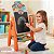 Lousa Mágica Infantil Dupla Face 2 Em 1 Quadro Negro Branco Com Cavalete Cadeirinha Laranja E Acessórios - Imagem 7