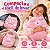Saco De Dormir Infantil Rosa 2 Em 1 Vira Bolsa E Almofada 135x50cm Compacto Macio Fácil De Transportar - Imagem 9