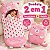 Saco De Dormir Infantil Rosa 2 Em 1 Vira Bolsa E Almofada 135x50cm Compacto Macio Fácil De Transportar - Imagem 3