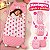Saco De Dormir Infantil Rosa 2 Em 1 Vira Bolsa E Almofada 135x50cm Compacto Macio Fácil De Transportar - Imagem 5