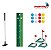 Jogo Mini Golfe Infantil Com Pista De 2 Metros Taco Bolinhas E Alvos Brinquedo Esportivo Para Crianças - Imagem 9