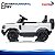 Mini Carro Elétrico Infantil Land Rover Defender 12v Branco Com Controle Remoto Bateria Recarregável C/ Som E Luzes - Imagem 6