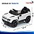 Mini Carro Elétrico Infantil Land Rover Defender 12v Branco Com Controle Remoto Bateria Recarregável C/ Som E Luzes - Imagem 2