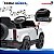 Mini Carro Elétrico Infantil Land Rover Defender 12v Branco Com Controle Remoto Bateria Recarregável C/ Som E Luzes - Imagem 8