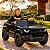 Mini Carro Elétrico Infantil Land Rover Defender 12v Preto Com Controle Remoto Bateria Recarregável C/ Som E Luzes - Imagem 9