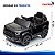 Mini Carro Elétrico Infantil Land Rover Defender 12v Preto Com Controle Remoto Bateria Recarregável C/ Som E Luzes - Imagem 2