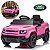 Mini Carro Elétrico Infantil Land Rover Defender 12v Rosa Com Controle Remoto Bateria Recarregável C/ Som E Luzes - Imagem 1