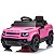 Mini Carro Elétrico Infantil Land Rover Defender 12v Rosa Com Controle Remoto Bateria Recarregável C/ Som E Luzes - Imagem 2