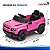 Mini Carro Elétrico Infantil Land Rover Defender 12v Rosa Com Controle Remoto Bateria Recarregável C/ Som E Luzes - Imagem 3