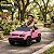 Mini Carro Elétrico Infantil Land Rover Defender 12v Rosa Com Controle Remoto Bateria Recarregável C/ Som E Luzes - Imagem 10