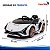 Carro Elétrico Infantil Lamborghini Sian 12v Branco Licenciado Com Controle Remoto Luz Som Frente E Ré - Imagem 3