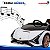 Carro Elétrico Infantil Lamborghini Sian 12v Branco Licenciado Com Controle Remoto Luz Som Frente E Ré - Imagem 9