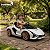 Carro Elétrico Infantil Lamborghini Sian 12v Branco Licenciado Com Controle Remoto Luz Som Frente E Ré - Imagem 10