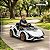 Carro Elétrico Infantil Lamborghini Sian 12v Branco Licenciado Com Controle Remoto Luz Som Frente E Ré - Imagem 6