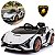 Carro Elétrico Infantil Lamborghini Sian 12v Branco Licenciado Com Controle Remoto Luz Som Frente E Ré - Imagem 1