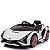 Carro Elétrico Infantil Lamborghini Sian 12v Branco Licenciado Com Controle Remoto Luz Som Frente E Ré - Imagem 2