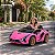 Carro Elétrico Infantil Lamborghini Sian 12v Rosa Licenciado Com Controle Remoto Luz Som Frente E Ré - Imagem 10