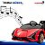 Carro Elétrico Infantil Lamborghini Sian 12v Vermelho Licenciado Com Controle Remoto Luz Som Frente E Ré - Imagem 9
