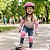 Kit Proteção Infantil Ajustável Rosa Com Capacete Joelheira Cotoveleira Munhequeira Para Bicicleta Patins Skate - Imagem 8