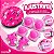 Kit Proteção Infantil Ajustável Rosa Com Capacete Joelheira Cotoveleira Munhequeira Para Bicicleta Patins Skate - Imagem 9