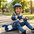 Kit Proteção Infantil Ajustável Azul Com Joelheiras Cotoveleiras Munhequeiras Para Bicicleta Patins Skates E Patinete - Imagem 4