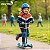 Kit Proteção Infantil Ajustável Azul Com Joelheiras Cotoveleiras Munhequeiras Para Bicicleta Patins Skates E Patinete - Imagem 6
