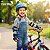 Kit Proteção Infantil Ajustável Azul Com Joelheiras Cotoveleiras Munhequeiras Para Bicicleta Patins Skates E Patinete - Imagem 8