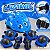 Kit Proteção Infantil Ajustável Azul Com Joelheiras Cotoveleiras Munhequeiras Para Bicicleta Patins Skates E Patinete - Imagem 9