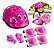 Kit Proteção Infantil Ajustável Rosa Com Joelheiras Cotoveleiras Munhequeiras Para Bicicleta Patins Skates E Patinete - Imagem 1
