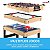 Mesa De Jogos Multifuncional 10 Em 1 Pebolim Sinuca Ping Pong Air Hockey Xadrez Damas Boliche 122cm - Imagem 5
