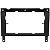 Moldura Painel 1 Din Gol G3 Parati G3 Saveiro G3 2000 a 2005 Preta com Porta Objetos para Som Automotivo AP723 - Imagem 2