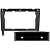 Moldura Painel 1 Din Gol G3 Parati G3 Saveiro G3 2000 a 2005 Preta com Porta Objetos para Som Automotivo AP723 - Imagem 5