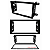 Moldura Painel 2 Din Chevrolet Onix Prisma Cobalt Spin 2012 a 2019 Preta AP677 Central Multimídia DVD Player Automotivo - Imagem 5